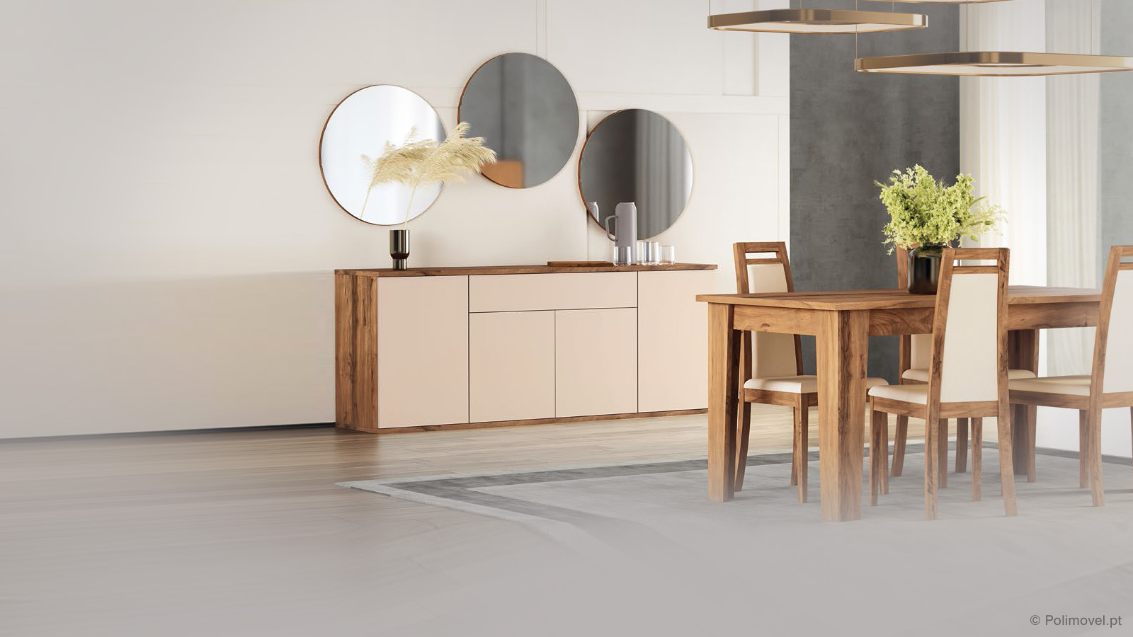 Aparador SOFAMOVEL Evo 4 Portas 1 Gaveta