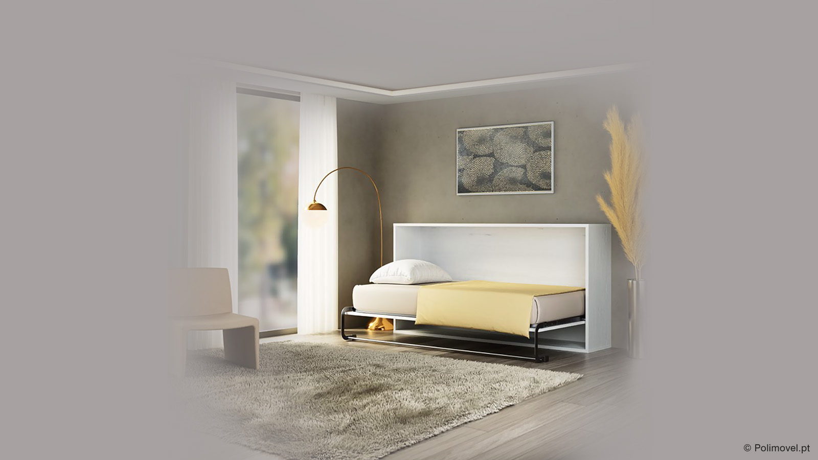Cama de Parede Individual SOFAMOVEL Evo 24