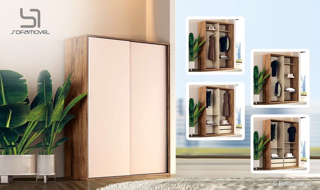 Roupeiro de 2 Portas SOFAMOVEL Evo 25 Roupeiro de 2 Portas SOFAMOVEL Evo 25