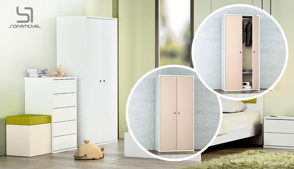 Roupeiro SOFAMOVEL Evo 2 Portas de Abrir Roupeiro SOFAMOVEL Evo 2 Portas de Abrir